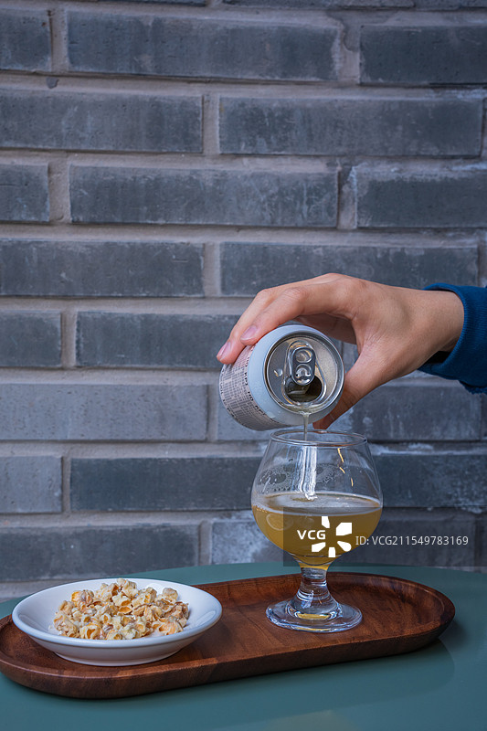 酒精与爆米花图片素材