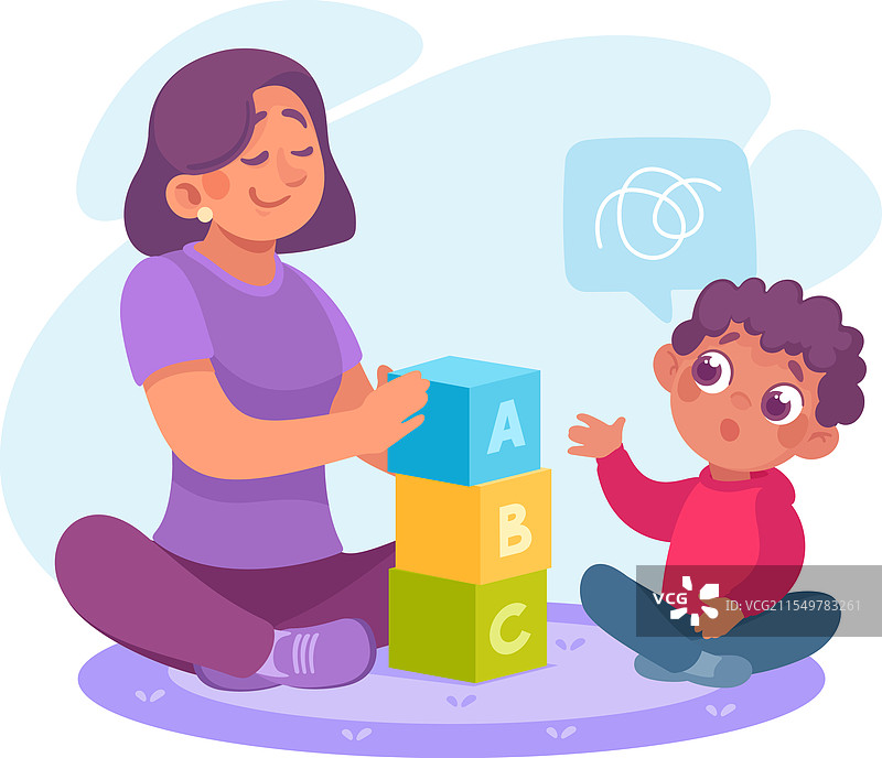 老师向小朋友讲解字母表的演讲图片素材