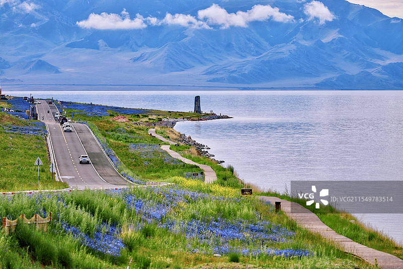 新疆赛里木湖图片素材