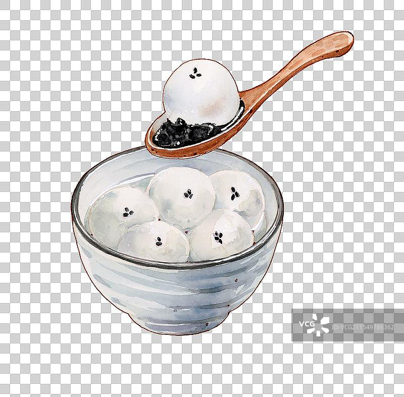 芝麻汤圆图片素材