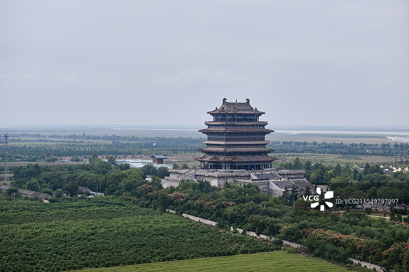 山西运城鹳雀楼图片素材