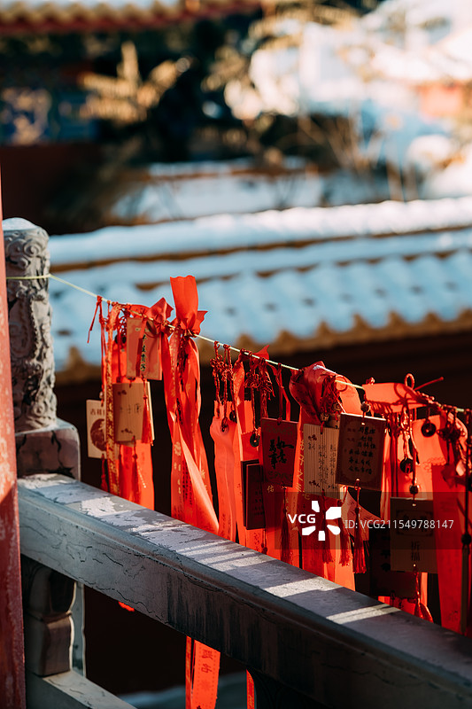 故宫 祈福 寺庙 雪天 楼宇 历史 文物 宗教 香火图片素材