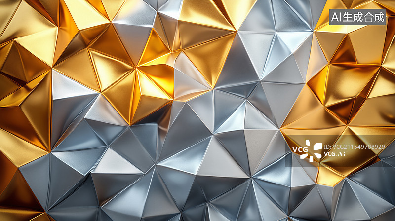 【AI数字艺术】金色材质背景图片素材