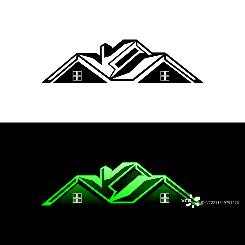 现代屋顶或房屋标志图片素材