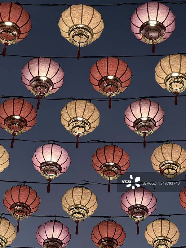 五彩斑斓的灯笼图片素材