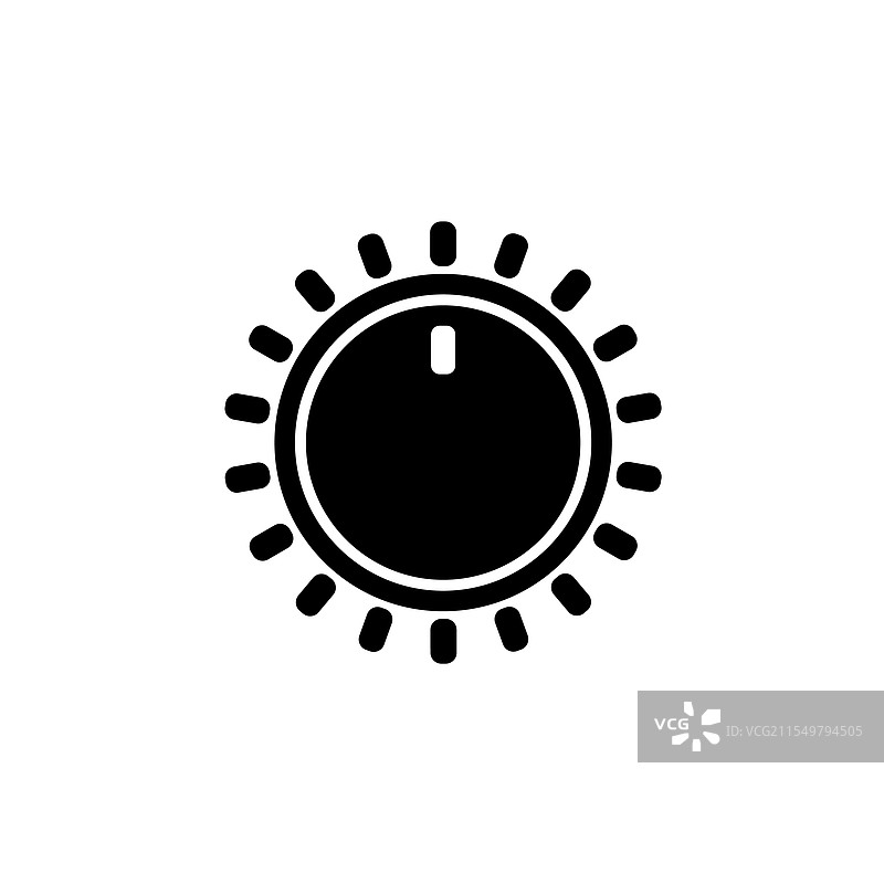 调整转向调节器的实心平面图标图片素材