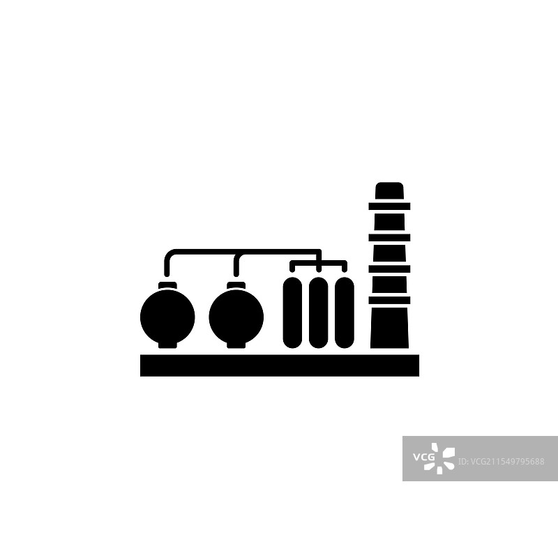 石油化工厂炼油油精馏图片素材