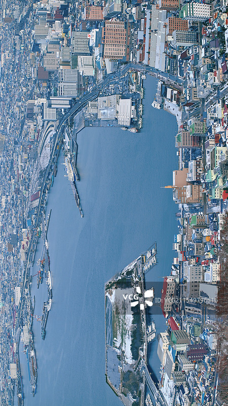 北海道｜函馆山城市观景图片素材