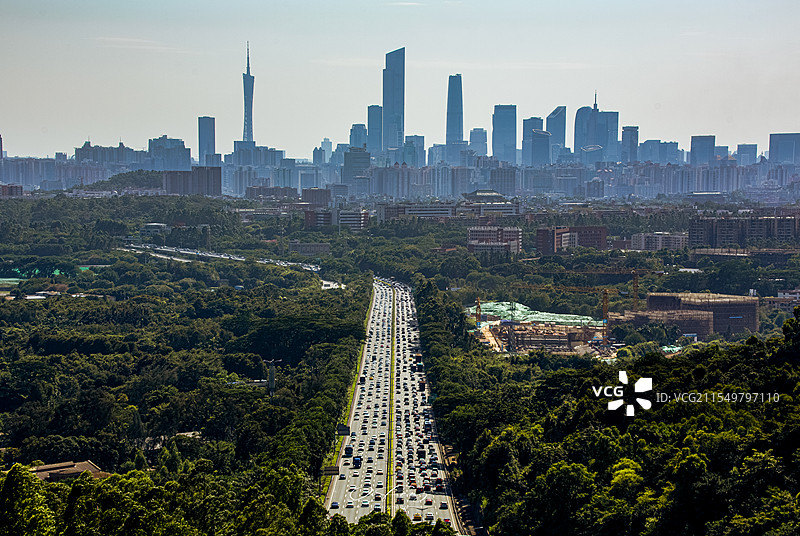 广州火炉山森林公园进城之路图片素材