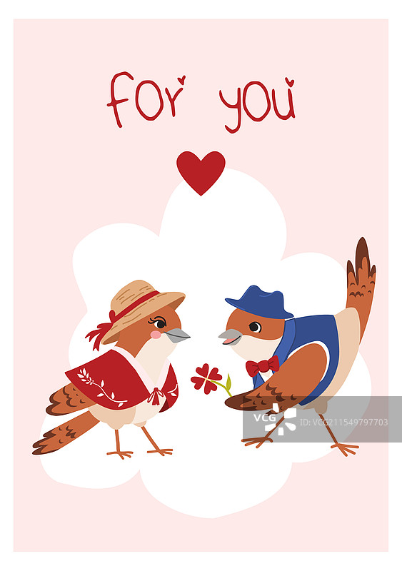 浪漫的恋爱鸟图片素材