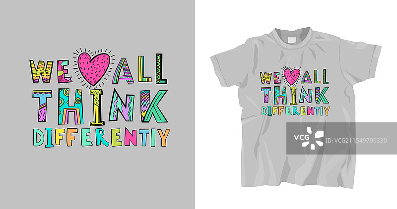 我们每个人的思维方式都不同。图片素材