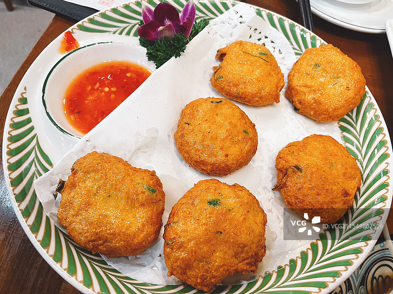 泰国菜炸鱼饼图片素材