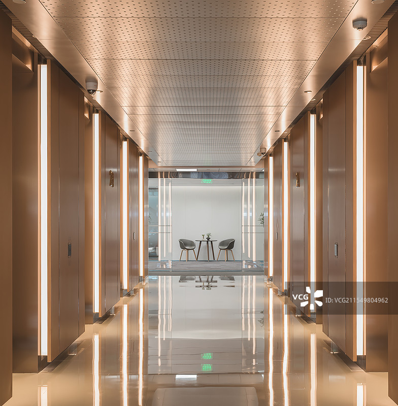 某办公楼电梯厅图片素材