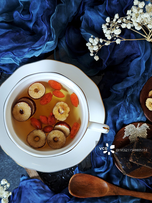 静物：中式饮品系列之中式养生水.红枣枸杞茶图片素材