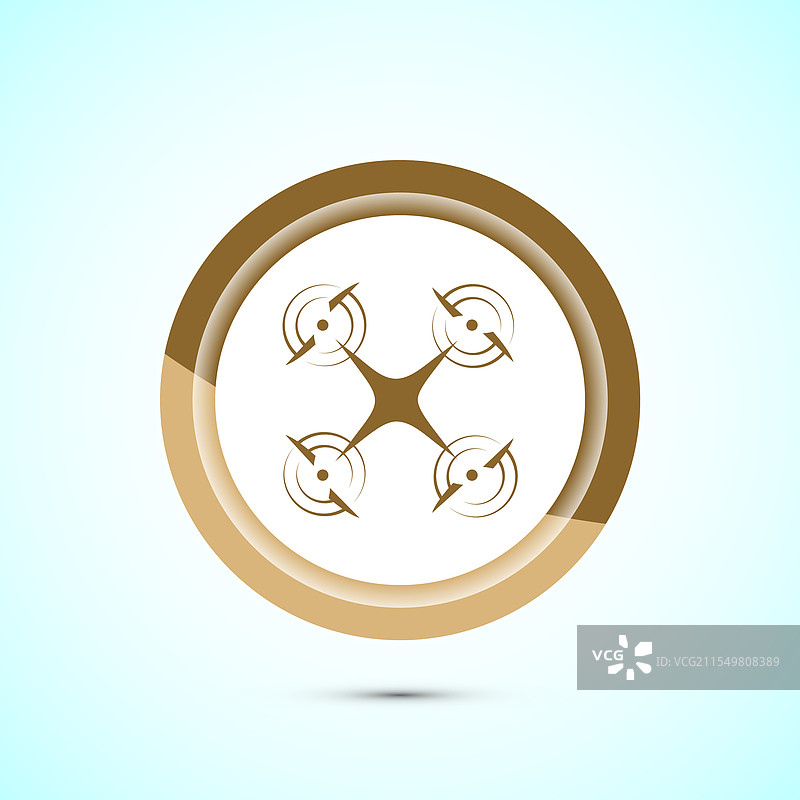 无人机图标设计 无人机四旋翼飞行器标志图片素材