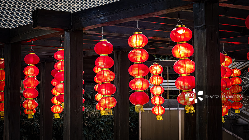 中国传统红灯笼 春节节日喜庆红灯笼图片素材