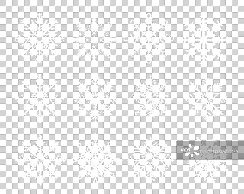 雪花图案与蓝色背景图片素材