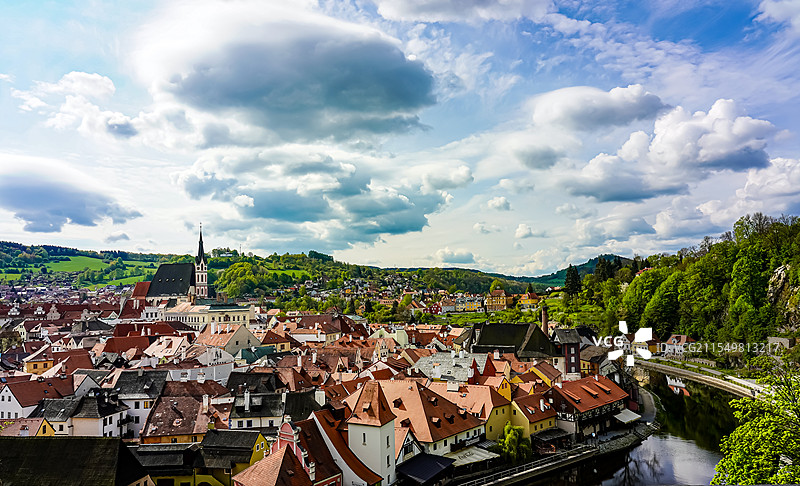 捷克斯洛伐克克鲁姆洛夫CK小镇图片素材