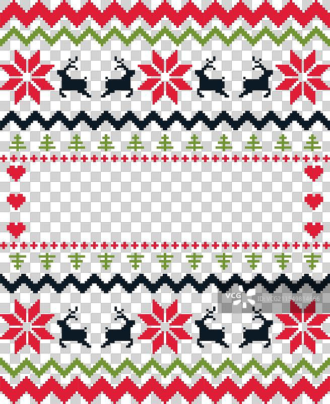 丑陋圣诞毛衣T恤设计剪裁图片素材