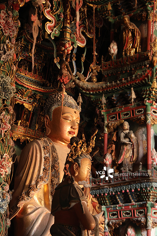 隰县小西天悬塑图片素材