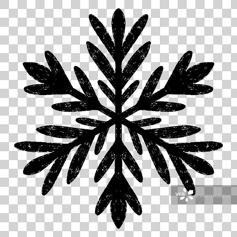 斯堪的纳维亚风格的雪花民俗图案图片素材