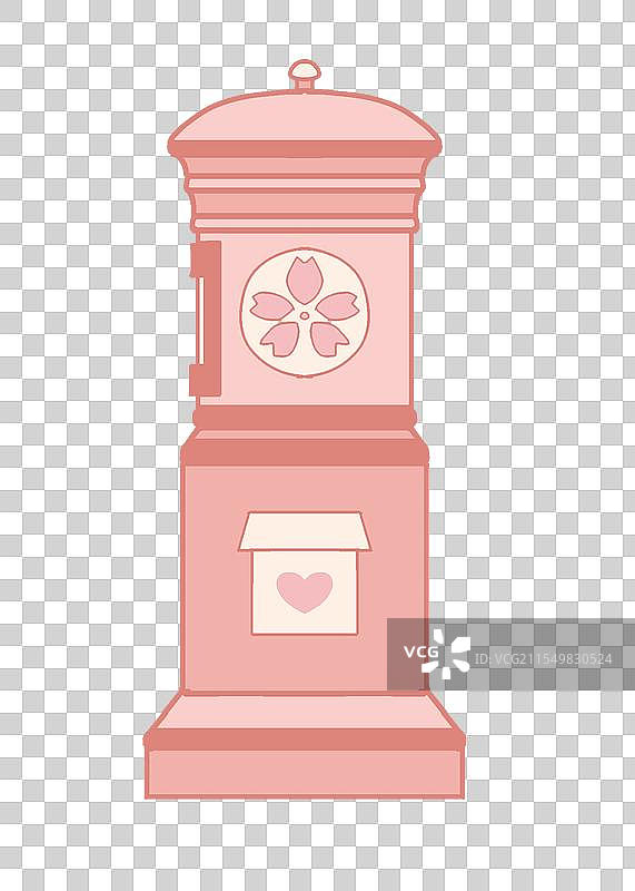 樱花邮筒春天唯美图片素材