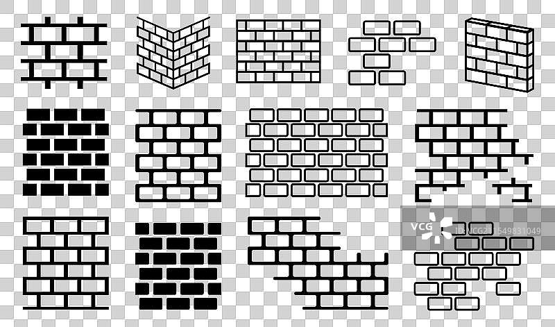 单色线条石墙砖纹理图片素材