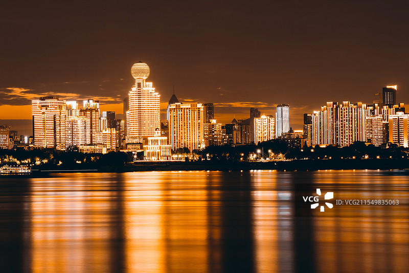 黑金之城（汉口江滩夜景）图片素材
