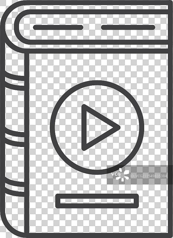 在线教育的有声书图标图片素材