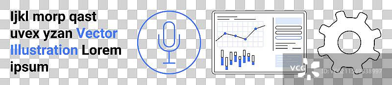 分析与自动化概念，配有图表和齿轮图片素材