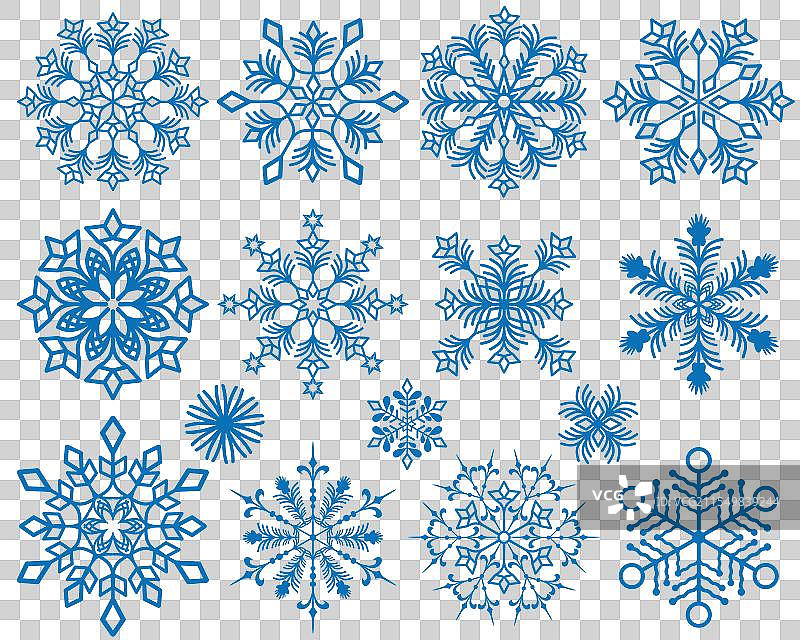 复古深蓝色圣诞手工艺品收藏图片素材