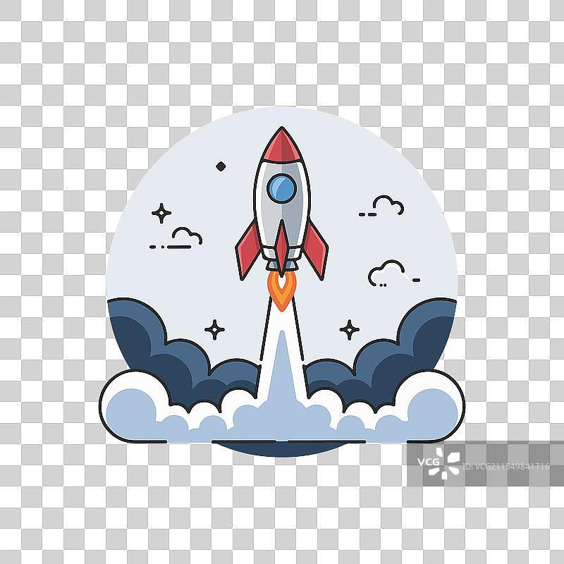火箭剪贴画图标发射火箭助推器图片素材