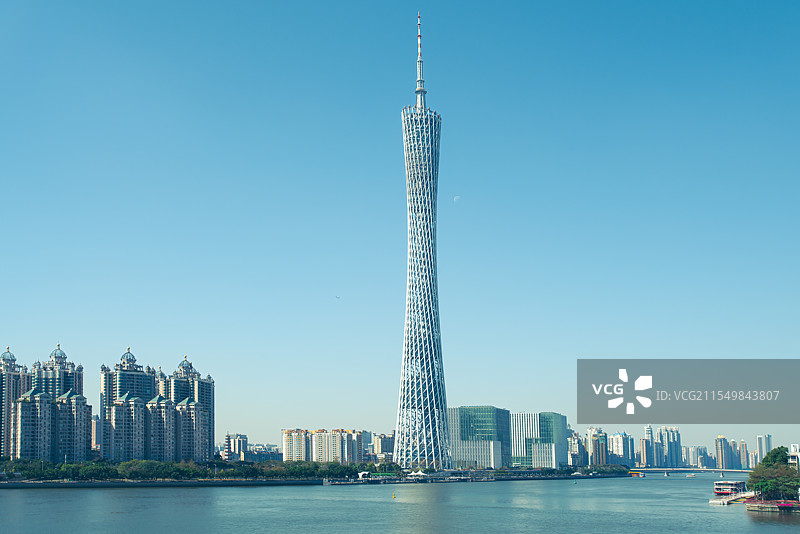 广州珠江CBD特写图片素材