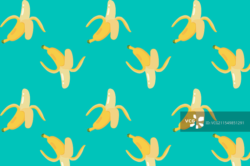 平面风格的香蕉图案图片素材