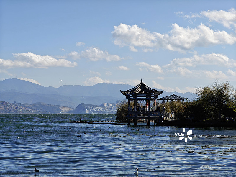 云南大理洱海风景图片素材