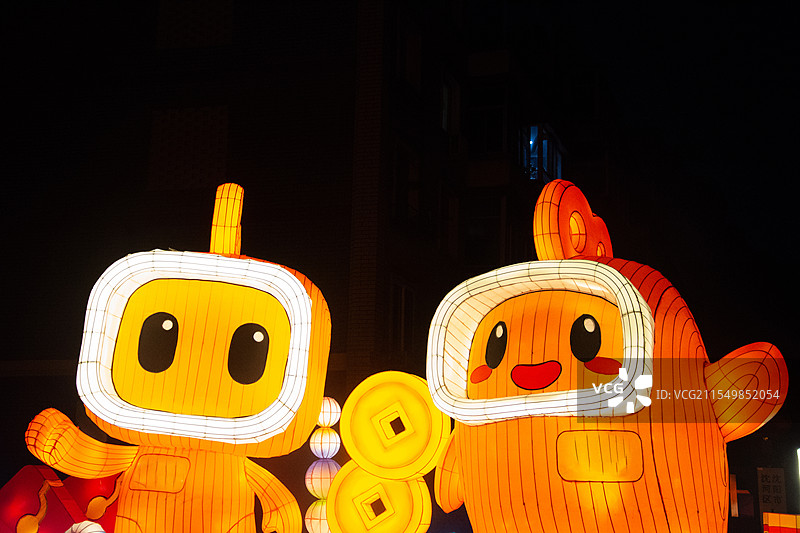 城市户外元宵灯会图片素材