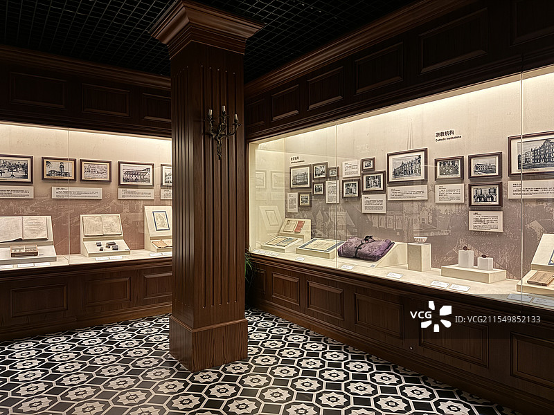 上海土山湾博物馆内部展览图片素材