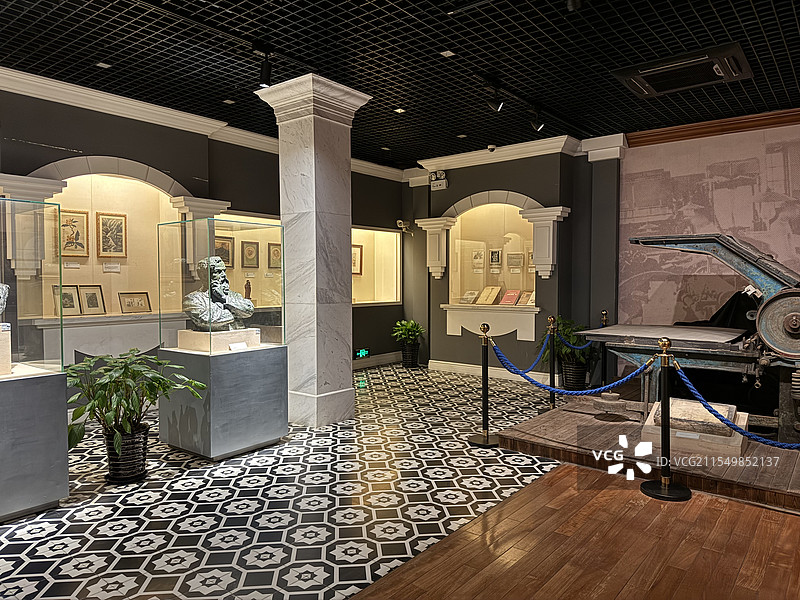 上海土山湾博物馆内部展览图片素材