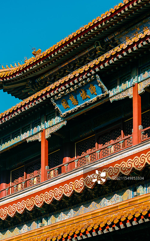 雍和宫建筑图片素材