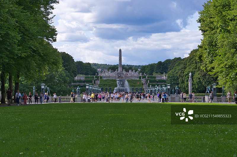 挪威雕塑公园Vigeland park图片素材