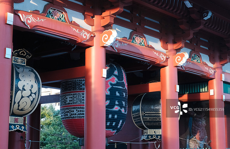 日本浅草寺大灯笼图片素材