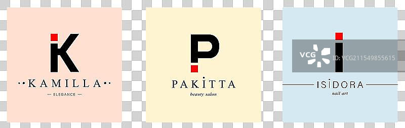 简约风格的字母K单字母组合标志合集图片素材