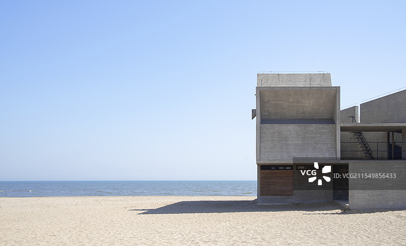 海边孤独图书馆阿那亚图片素材