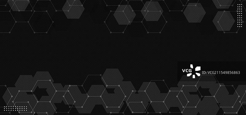 现代黑灰色六边形几何图案图片素材