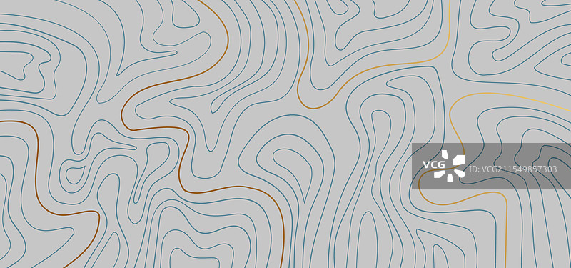 灰色背景上的金色和绿色线条轮廓图图片素材