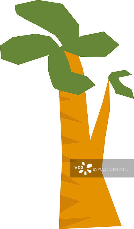 热带棕榈纸雕图片素材