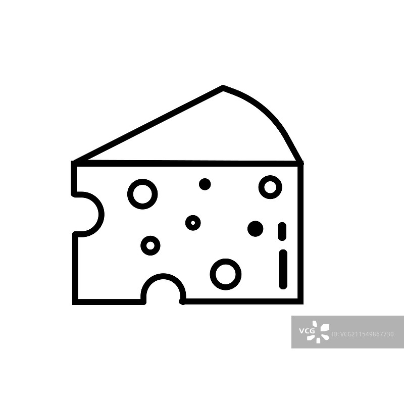 黑色奶酪轮廓图片素材