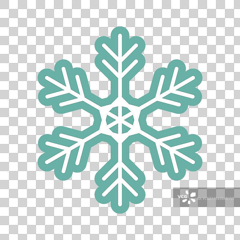 雪花图标 圣诞冬季图形 季节性图片素材