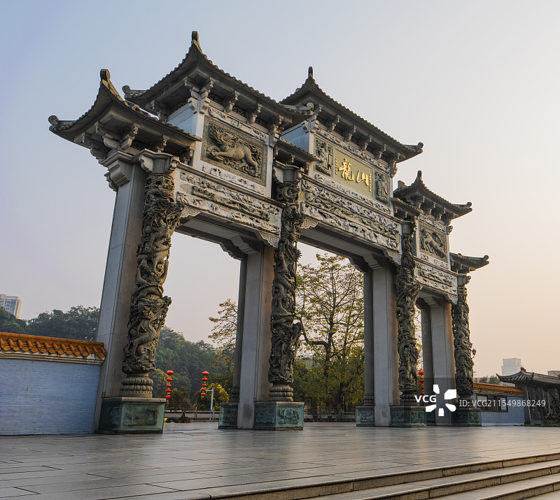 龙山公园牌坊图片素材