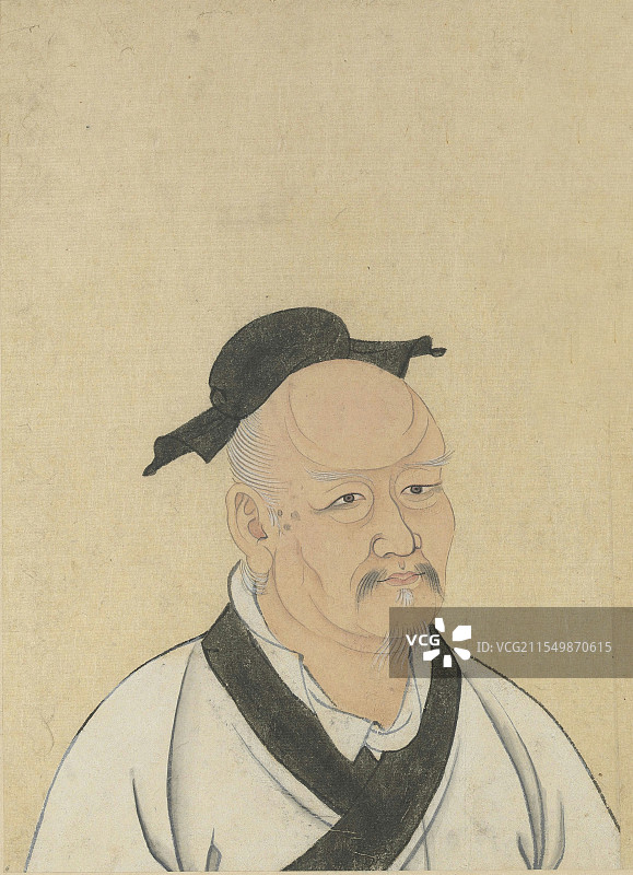 绘画插图，儒教，孔门七十二贤人,祁乡侯，罕父黑图片素材